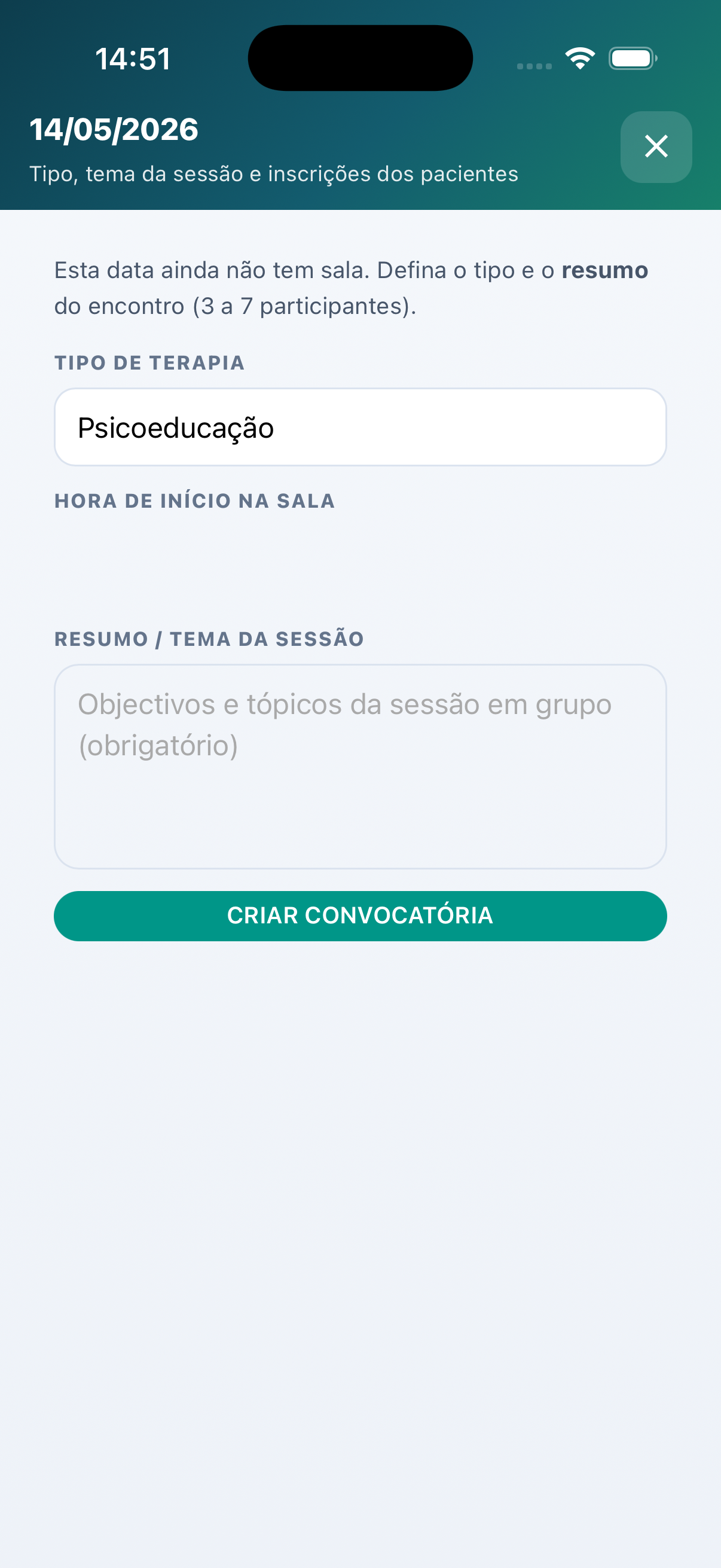 Terapia em grupo para pacientes