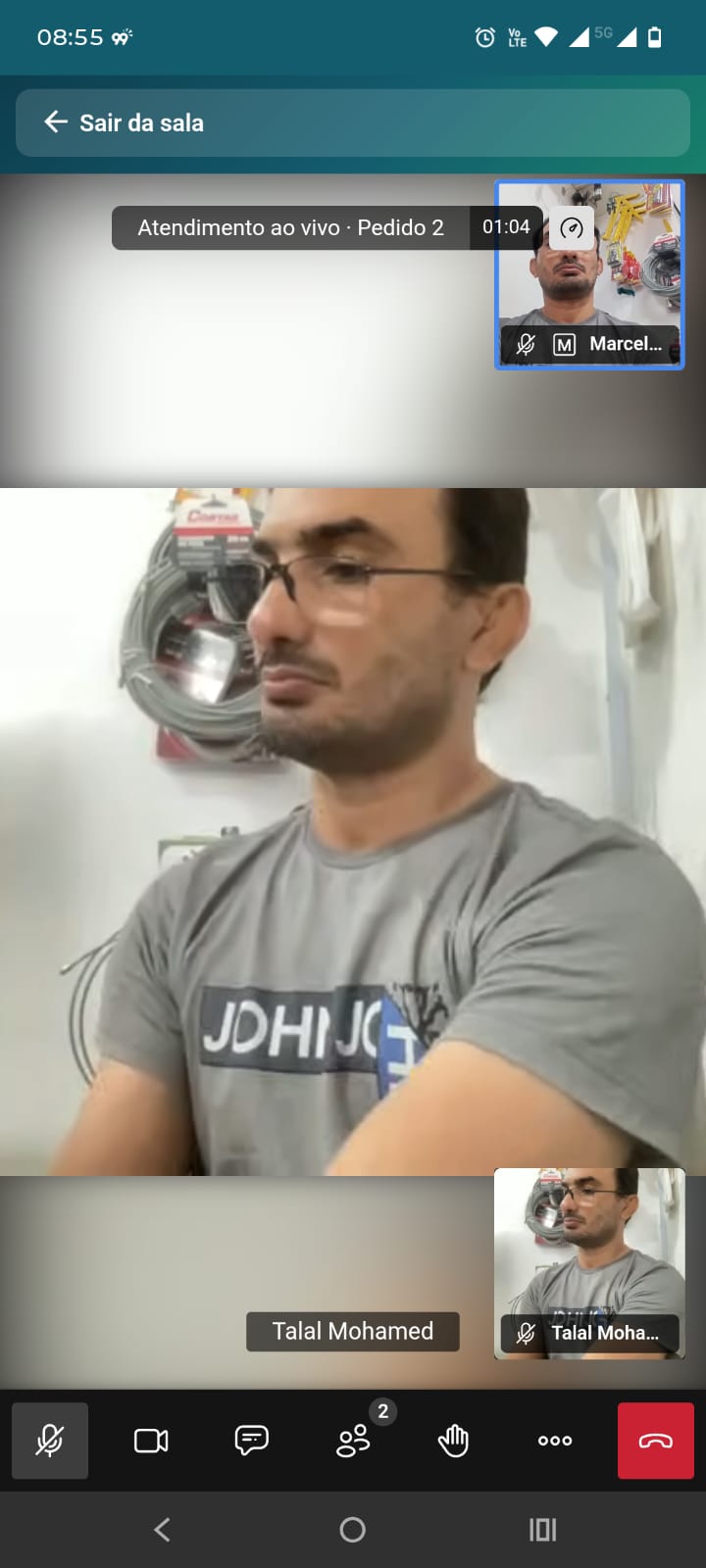Chamada ao vivo