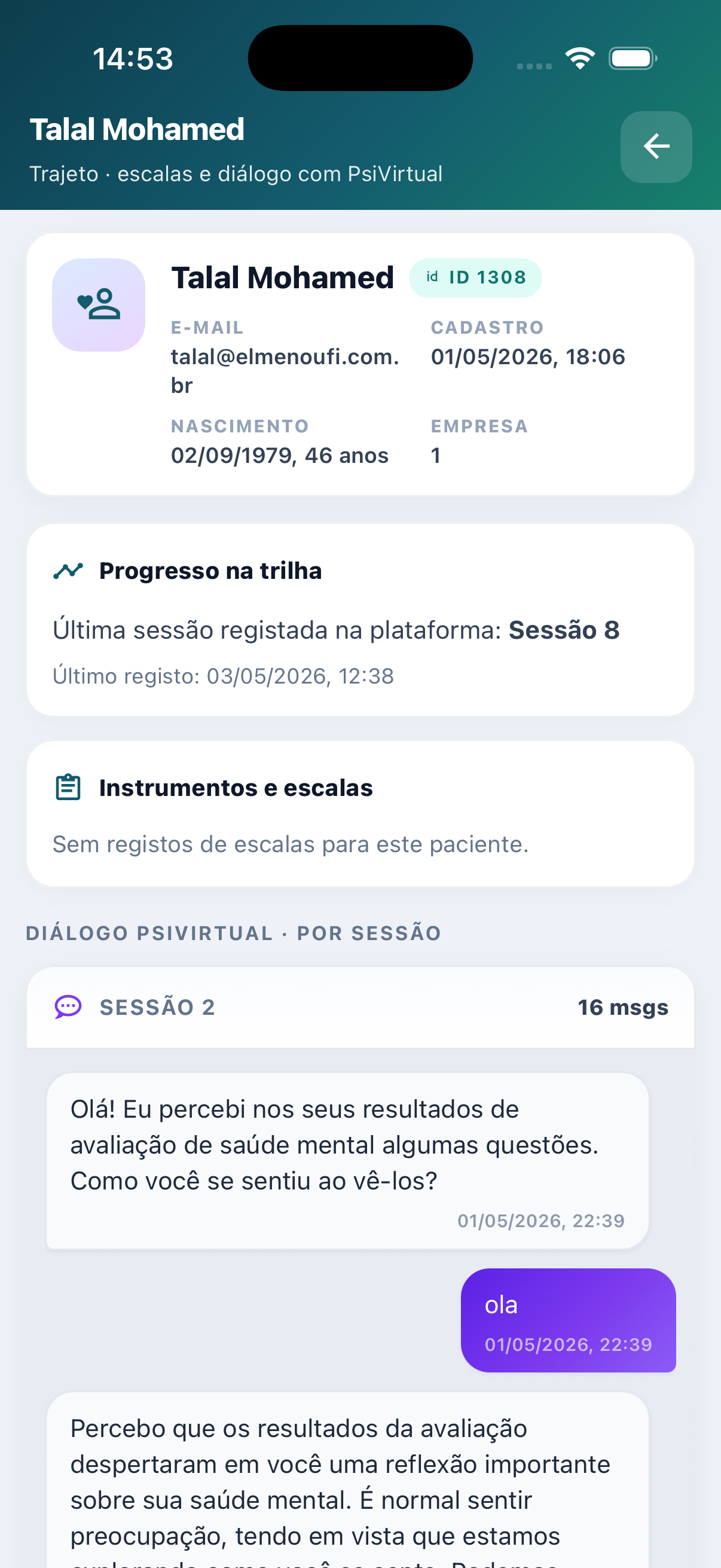Trilha do paciente com IA