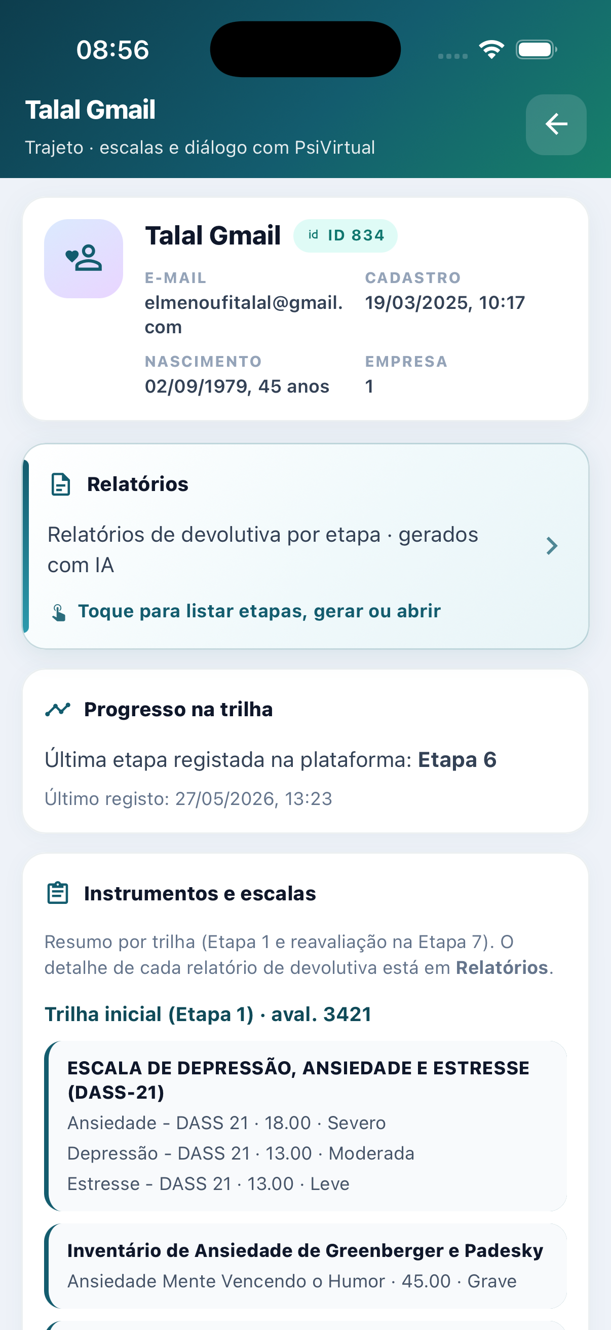 Lista de pacientes